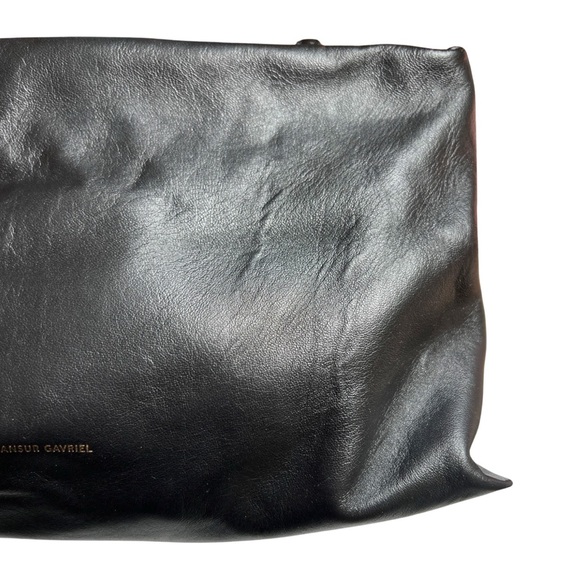 Pre-owned Notte Shoulder Bag Mansur Gavriel Black/Flamma Leather Clutch - Picture 4 of 17